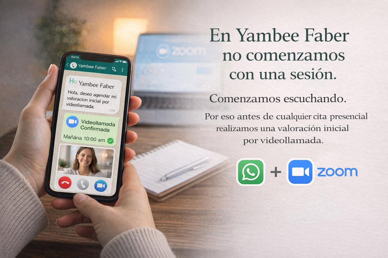 Tu primera valoración por Zoom inicia con un mensaje de WhatsApp